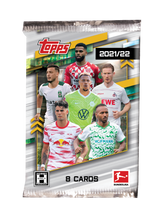 Load image into Gallery viewer, 2021-22 Topps Chrome Soccer Bundesliga League Factory Sealed Hobby Box - $99.99