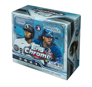 2021 Topps Chrome Baseball  Factory Sealed Hobby Jumbo Box - $389.99