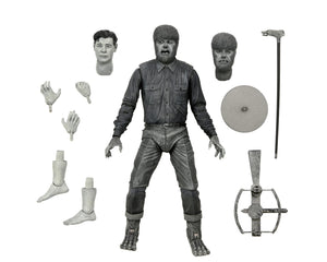 NECA Universal Monsters 7” Scale Action Figure – Ultimate Wolf Man (B&W) _ $49.99