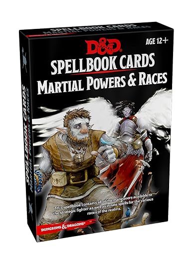 Dungeons & Dragons: Spellbook Cards: Martial Powers and Races - $14.99
