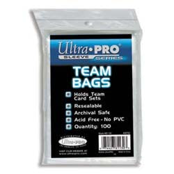 Card Sleeves Team Bags 100ct - $3.99